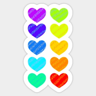 Rainbow love Sticker